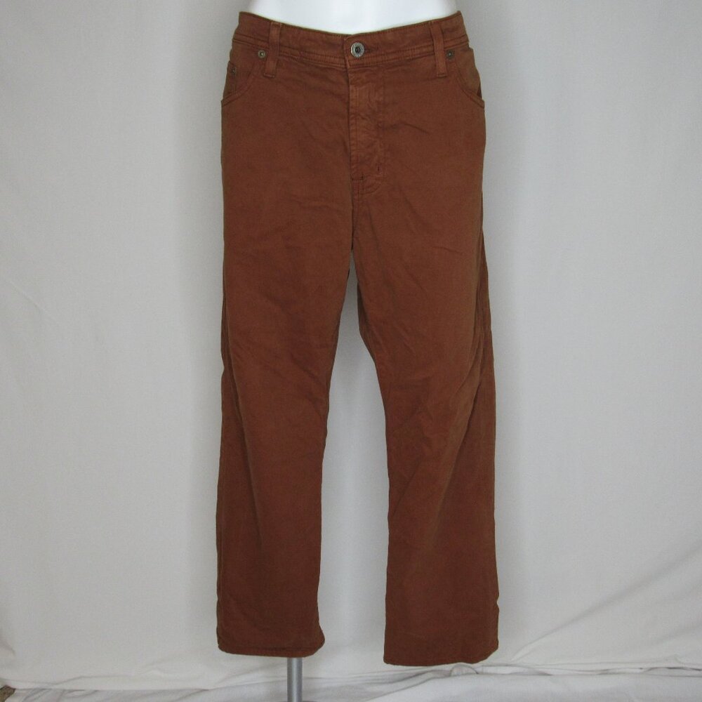 Adriano Goldschmied AG THE GRADUATE Tailored Leg Orange Jeans Men's 38 x 32 28"